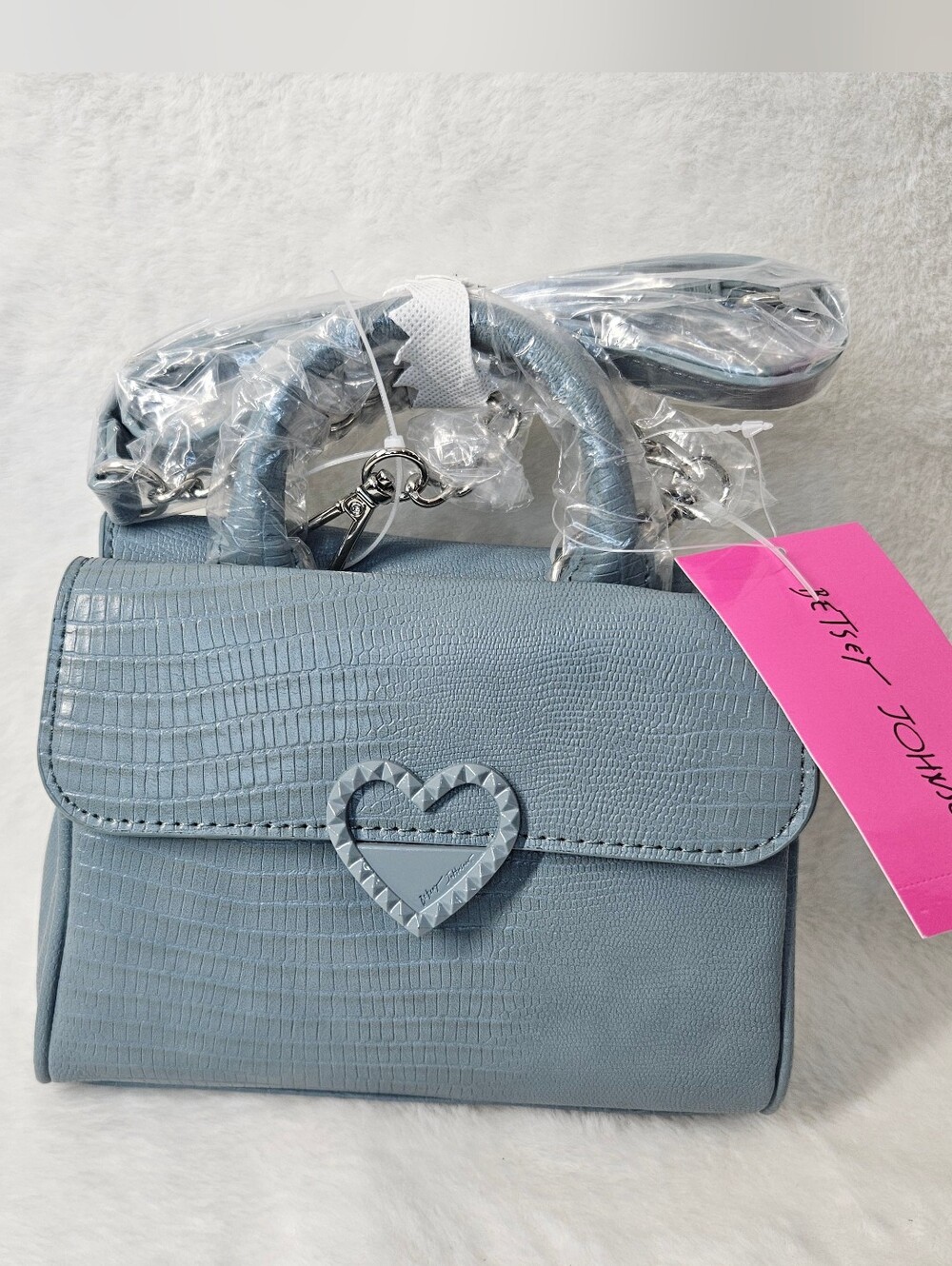 NWT Betsey Johnson Poppy Mini Satchel Crossbody